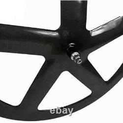 Carbon Fiber Road Bike Wheels 5 Spokes Clincher/tubular 700c Bicycle Wheelset