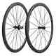 Carbon Fiber Road Bike Wheels 700c 50mm Depth 23mm Width Tubular Clincher