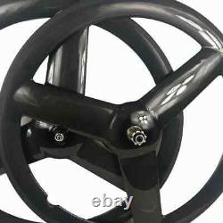 Carbon Fiber Road Bike Wheels 700C Fixed Gear Bicycle Wheelset Clincher Tubular