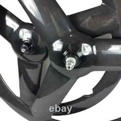 Carbon Fiber Road Bike Wheels 700C Fixed Gear Bicycle Wheelset Clincher Tubular