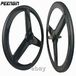 Carbon Fiber Road Bike Wheels 700C Fixed Gear Bicycle Wheelset Clincher Tubular