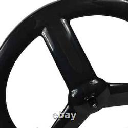 Carbon Fiber Road Bike Wheels 700C Fixed Gear Bicycle Wheelset Clincher Tubular