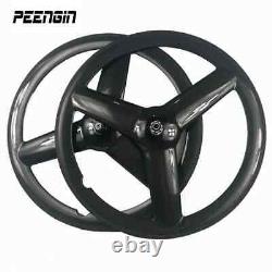 Carbon Fiber Road Bike Wheels 700C Fixed Gear Bicycle Wheelset Clincher Tubular