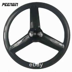 Carbon Fiber Road Bike Wheels 700C Fixed Gear Bicycle Wheelset Clincher Tubular