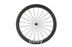Carbon Fiber Road Bike Wheels Depth 50mm Matte Bicycle Wheelset Clincher