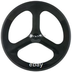 Carbon Fiber Road Bike Wheels Rim Depth 70mm 3 Spoke Racing Bicycle Wheelset