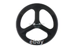 Carbon Fiber Road Bike Wheels Rim Depth 70mm 3 Spoke Racing Bicycle Wheelset