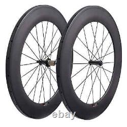 Carbon Fiber Road Bike Wheels Straight Pull Bicycle Wheelset Matte Glossy