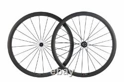 Carbon Fiber Road Bike Wheelset 38/50/60/88mm Clincher / Tubular Bicycle Wheels