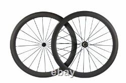 Carbon Fiber Road Bike Wheelset 38/50/60/88mm Clincher / Tubular Bicycle Wheels