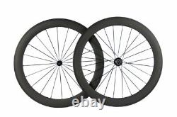 Carbon Fiber Road Bike Wheelset 38/50/60/88mm Clincher / Tubular Bicycle Wheels