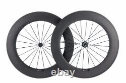 Carbon Fiber Road Bike Wheelset 38/50/60/88mm Clincher / Tubular Bicycle Wheels