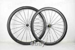 Carbon Fiber Road Bike Wheelset 45/50mm Depth 25mm Width Bicycle Wheels Clincher