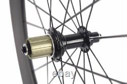 Carbon Fiber Road Bike Wheelset Clincher 23mm Wide 88mm Depth Rim Bicycle Wheels