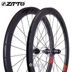 Carbon Fiber Road Bike Wheelset Depth 38/45/50mm Aero Rim Tubeless Disc Brake