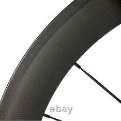 Carbon Fiber Road Bike Wheelset Depth 38/50/60/88mm Clincher Bicycle Wheels