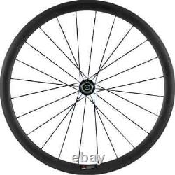 Carbon Fiber Road Bike Wheelset Depth 38mm Tubeless Racing Bicycle Wheels