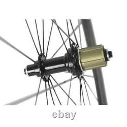 Carbon Fiber Road Bike Wheelset Depth 38mm Tubeless Racing Bicycle Wheels