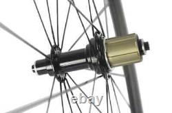 Carbon Fiber Road Bike Wheelset Depth 38mm Tubeless Racing Bicycle Wheels