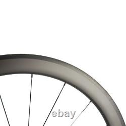 Carbon Fiber Road Bike Wheelset Depth 50mm Clincher Bicycle Wheels 3k/UD Matte