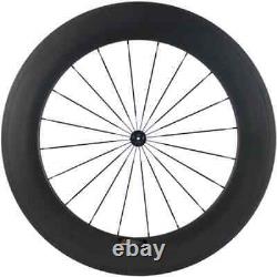 Carbon Fiber Road Bike Wheelset Matte Depth 88mm Clincher Racing Bike Wheels