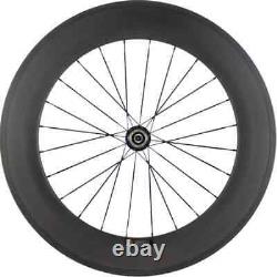 Carbon Fiber Road Bike Wheelset Matte Depth 88mm Clincher Racing Bike Wheels