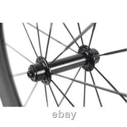 Carbon Fiber Road Bike Wheelset Matte Depth 88mm Clincher Racing Bike Wheels