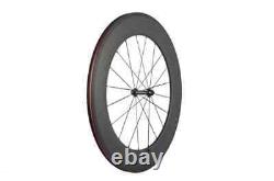 Carbon Fiber Road Bike Wheelset Matte Depth 88mm Clincher Racing Bike Wheels