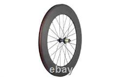 Carbon Fiber Road Bike Wheelset Matte Depth 88mm Clincher Racing Bike Wheels