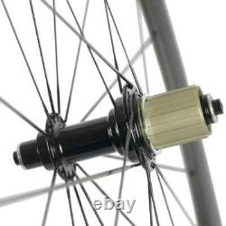 Carbon Fiber Wheelset 700C Road Bicycle Wheels 23mm Width Clincher R13 Hub