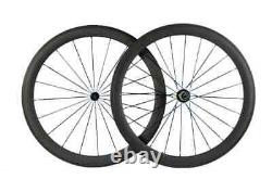 Carbon Fiber Wheelset 700C Road Bicycle Wheels 23mm Width Clincher R13 Hub