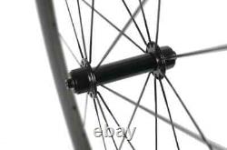 Carbon Fiber Wheelset 700C Road Bicycle Wheels 23mm Width Clincher R13 Hub