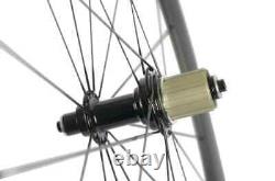 Carbon Fiber Wheelset 700C Road Bicycle Wheels 23mm Width Clincher R13 Hub