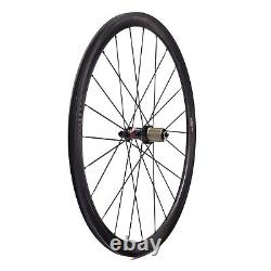 Carbon Fibre Road Bike Wheels 38mm Tubuless Ready SAT Straight Pull Wheelset