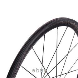 Carbon Fibre Road Bike Wheels 38mm Tubuless Ready SAT Straight Pull Wheelset