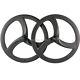 Carbon Fibre Road Bike Wheelset 50mm Depth Clincher Front/rear Bicycle Wheels