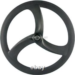 Carbon Fibre Road Bike Wheelset 50mm Depth Clincher Front/Rear Bicycle Wheels