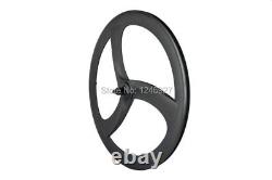 Carbon Fibre Road Bike Wheelset 50mm Depth Clincher Front/Rear Bicycle Wheels