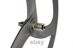 Carbon Fibre Road Bike Wheelset 50mm Depth Clincher Front/Rear Bicycle Wheels