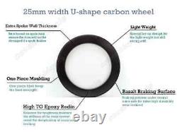 Carbon Front Wheel 700C 38/50/60/88mm Depth 25mm Width for Road Bike UD Matte