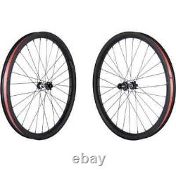 Carbon Race Bicycle Wheels Clincher Road Bike Wheelset UD Matte Basalt Braking