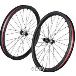 Carbon Race Bicycle Wheels Clincher Road Bike Wheelset UD Matte Basalt Braking