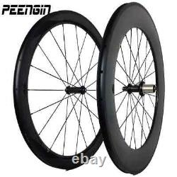 Carbon Racing Cycling Wheels Front 60Mm Rear 88Mm Tubular/Cincher Road Wheelset