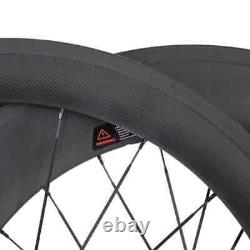 Carbon Racing Cycling Wheels Front 60Mm Rear 88Mm Tubular/Cincher Road Wheelset