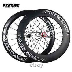 Carbon Racing Cycling Wheels Front 60Mm Rear 88Mm Tubular/Cincher Road Wheelset