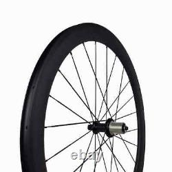 Carbon Road Bicycle Wheelset 700C 5023mm Clincher Tubular Wheels with Hubs