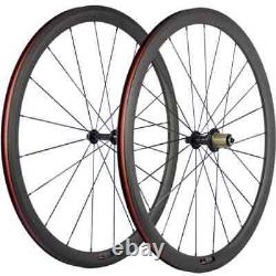 Carbon Road Bike 38mm Clincher Wheelset 23mm Depth with Basalt Brake Wheels