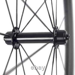 Carbon Road Bike 38mm Clincher Wheelset 23mm Depth with Basalt Brake Wheels