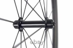 Carbon Road Bike 38mm Clincher Wheelset 23mm Depth with Basalt Brake Wheels