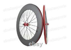 Carbon Road Bike 88mm Clincher Wheels Tubular Wheels Bicycle 20.5/23/25mm Wide